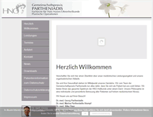 Tablet Screenshot of hno-aerzte-mainz.de